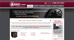 Desktop Screenshot of adanacsecurity.com